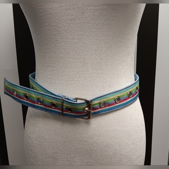 Rainbow canvas belt - Picture 5 of 6